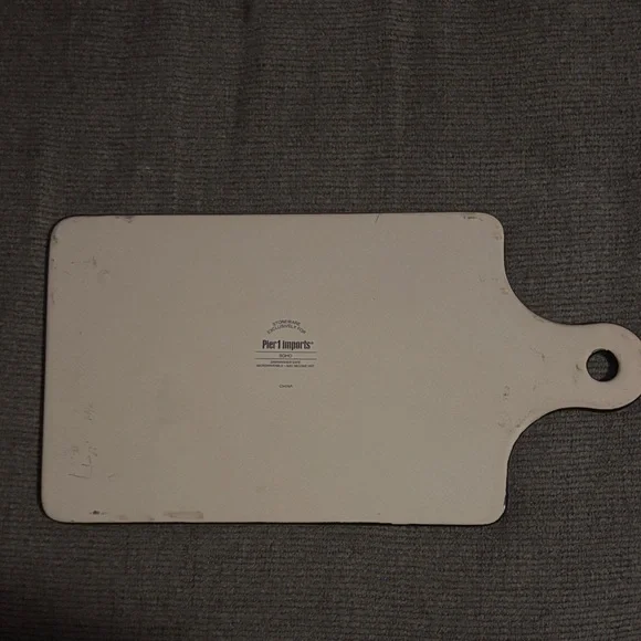 Black Cheese Board with White Text-EUC - Picture 2 of 2